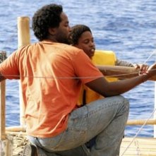 Harold Perrineau e Malcolm David Kelley nell'episodio 'Esodo: parte 2' di Lost