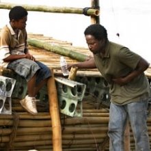 Harold Perrineau e Malcolm David Kelley nell'episodio 'In fuga' del serial televisivo Lost