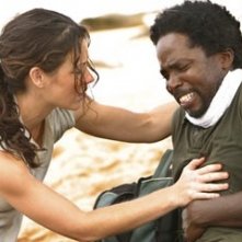 Harold Perrineau ed Evangeline Lilly nell'episodio 'In fuga' di Lost