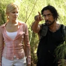 Maggie Grace accanto a Naveen Andrews nell'episodio 'Non nuovere' di Lost