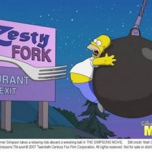 Un'immagine tratta da I Simpson - il film