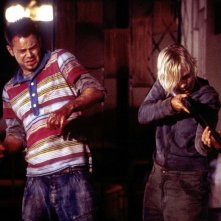 Una scena drammatica del film Severance