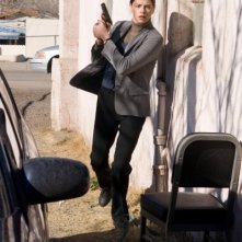 Charlize Theron in una scena di In the Valley of Elah