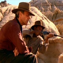 Jaimz Woolvett, Clint Eastwood e Morgan Freeman in una scena de GLI SPIETATI