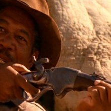 Morgan Freeman in una scena de GLI SPIETATI