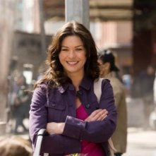Una sorridente Catherine Zeta-Jones in una scena di Sapori e Dissapori.