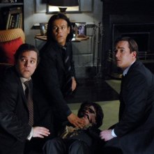 Una sequenza della black comedy Funeral Party