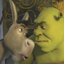 I due protagonisti del film Shrek Terzo