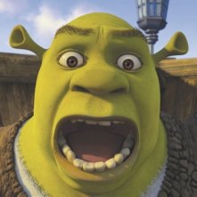 Una spassosa immagine del protagonista del film Shrek Terzo