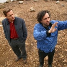 Ewan McGregor e Tim Burton sul set di BIG FISH