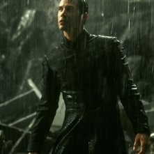 Keanu Reeves in una scena di MATRIX REVOLUTIONS
