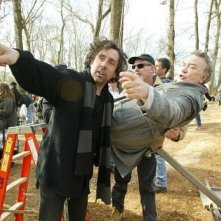 Tim Burton e Albert Finney sul set di BIG FISH