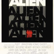 Una delle locandine originali di ALIEN di Ridley Scott