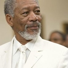Morgan Freeman in una scena di Un'impresa da Dio