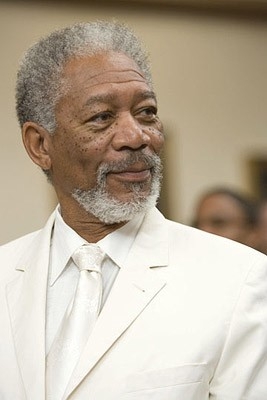 Morgan Freeman in una scena di Un'impresa da Dio