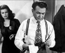 Joan Bennett e Edward G. Robinson in una scena de La donna del ritratto