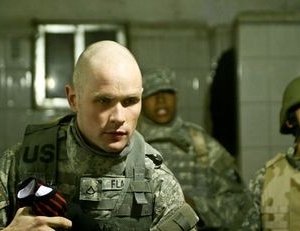 Patrick Carroll in una scena di Redacted