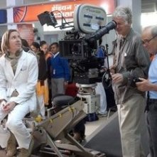 Wes Anderson sul set di The Darjeeling Limited