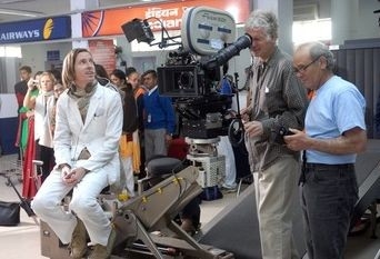 Wes Anderson sul set di The Darjeeling Limited