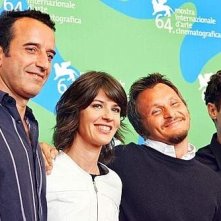 Venezia 2007: Bruno Tedeschi, Irene Jacob, il regista Paolo Franchi ed Elio Germano presentano Nessuna qualità agli eroi