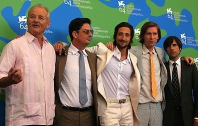 Il Cast Di The Darjeeling Limited A Venezia 64 Con Wes Anderson Ci Sono Bill Murray Adrien Brody E Jason Schwartzman 47153