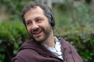 il produttore Judd Apatow sul set di SuxBad ??" 3 menti sopra il pelo