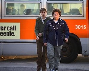 Jonah Hill e Michael Cera in una scena di SuxBad