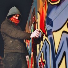 Primo Reggiani in una scena del film Scrivilo sui muri