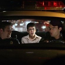 Seth Rogen, Bill Hader e Christopher Mintz-Plasse in una scena di SuxBad ??' 3 menti sopra il pelo