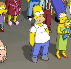 Un'immagine da I Simpson - il film