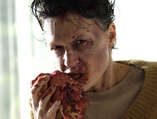 Una scena gore di Diary of the Dead