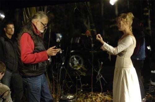 George Romero sul set del film Diary of the Dead