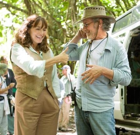 Steven Spielberg E Karen Allen Sul Set Di Indiana Jones 4 47357