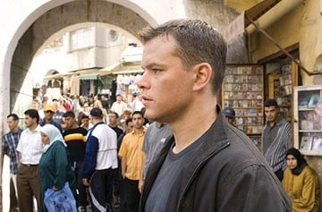 Damon in una scena del film The Bourne Ultimatum