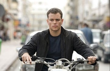 Matt Damon in una scena diThe Bourne Ultimatum