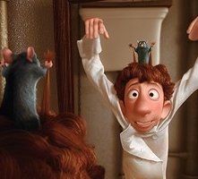 Prove davanti allo specchio per i protagonisti di Ratatouille