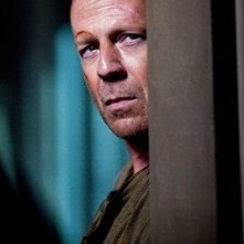 Bruce Willis in una scena del film Live Free or Die Hard del 2007
