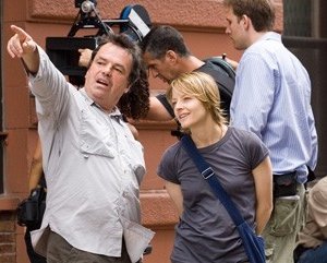 Neil Jordan con Jodie Foster sul set de Il buio nell'anima