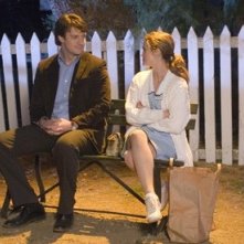Keri Russell e Nathan Fillion in una foto di scena del film Waitress