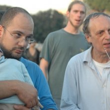 Dario Argento sul set del film La terza Madre con i suoi collaboratori