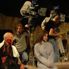 Moran Atias sul set del film La terza Madre