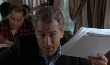 Robert De Niro in una scena del film Quei bravi ragazzi