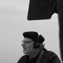 il regista Carlo Mazzacurati sul set del film La giusta distanza