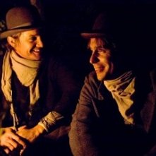 Jeremy Renner e Sam Rockwell in un'immagine de L'assassinio di Jesse James