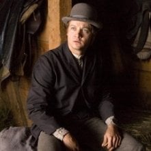 Jeremy Renner in una scena de L'assassinio di Jesse James