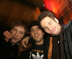 Berlinale 2006: Elyas M'Barek insieme a Jakob Matschenz e Mike Adler presenta Wholetrain