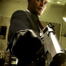 Timothy Olyphant sul set del film Hitman