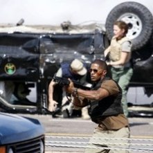 Jamie Foxx in una scena di The Kingdom