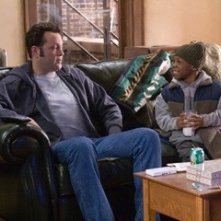 Vince Vaughn in una scena della commedia Fred Claus - Un fratello sotto l'albero