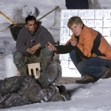 Robert Redford con Michael Pena sul set del film Leoni per agnelli
